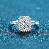 925 Sterling Silver Micro Pave Cubic Zirconia Finger Rings for Women WG8E258-03-3