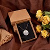 Kraft Cotton Filled Cardboard Paper Jewelry Set Boxes CBOX-R036-11A-7
