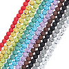 Olycraft 10 Strands 10 Colors Synthetic & Natural Lava Rock Beads Strands G-OC0005-04-1