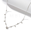 925 Sterling Silver Pendant Necklaces NJEW-L116-01P-2