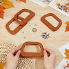 4Pcs Trapezoid Wood Bag Handles PURS-PH0036-77-3