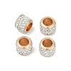 Alloy Rhinestone Clay Pave Beads ALRI-D300-01G-03-1