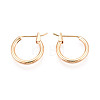304 Stainless Steel Hoop Earrings EJEW-T048-25A-G-1