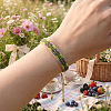 Adjustable Glass Seed Bead Braided Bracelets CW1056-1-2