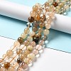 Natural Rutilated Quartz Beads Strands G-B029-B02-04-4