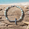 304 Stainless Steel Cross Link Bracelets BS5122-1-3