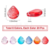 120Pcs 6 Colors Transparent Glass Beads GLAA-SC0001-56-2