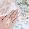 160Pcs Transparent Glass UV Reactive Beads DGLA-PA0001-10A-3