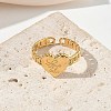 304 Stainless Steel Cuff Open Rings for Women RJEW-L341-05A-G-2