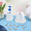 10Pcs 10 Styles 304 Stainless Steel Soap Tags with Chain AJEW-FG0005-65-4