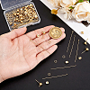 304 Stainless Steel Ball Post Stud Earring Findings & Flat Head Pins & Ball Head Pins & Eye Pin & Jump Rings STAS-BBC0010-38G-3