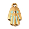 304 Stainless Steel Enamel Pendants STAS-Z199-01G-06-1