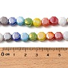 Electroplated Glass Beads Strands EGLA-A048-01A-4