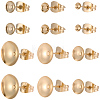 48Pcs 6 Styles Brass Stud Earring Findings STAS-BBC0011-01-7