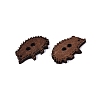 2-Hole Hedgehog Wood Buttons BUTT-Q046-04B-2