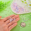 200Pcs 4 Colors Electroplate Glass Beads EGLA-TA0013-64-6