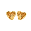 Rack Plating Brass Studs Earrings Finding KK-T072-14G-1