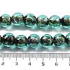 Handmade Foil Lampwork Beads Strands FOIL-K003-06B-22-4