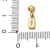 304 Stainless Steel Pave Clear Cubic Zirconia Charms CU-CBAB6EC-14G-01-3