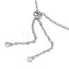 304 Stainless Steel Cable Chain Macrame Pouch Slider Necklace Making NJEW-JN05068-02-4