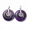 Natural Amethyst Pendants G-F640-G08-3