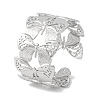 Butterfly 304 Stainless Steel Bangles for Women BJEW-B104-04P-1