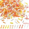 600Pcs 6 Styles Transparent Glass Twist Bugle Beads EGLA-YW0005-82-1