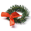 Christmas Theme Iron Napkin Rings AJEW-G062-01B-2