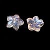 Dyed & Heated Glass Bead Caps GLAA-Z019-02G-2