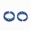 Spray Painted Alloy Cuff Rings RJEW-T011-32A-RS-2