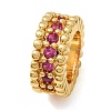 Brass Pave Cubic Zirconia Beads CU-CBA0A9C-13G-A-1