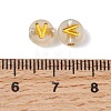 Luminous Transparent Acrylic Beads OACR-P037-01B-V-4