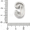 Brass Initial Beads KK-B167-27P-01C-3