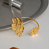 304 Stainless Steel Cuff Bangles BJEW-D459-01G-1