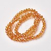 Electroplate Transparent Glass Beads Strands EGLA-A034-T8mm-T11-2