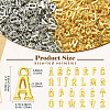 200Pcs Electroplated Plastic Charms KY-YW0002-35G-3