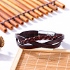 Crossover Braided Imitation Leather Cord Bracelets WGA7DEE-03-2