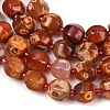 Natural Fire Crackle Agate Beads Strands G-K393-C01-10mm-4