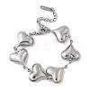 304 Stainless Steel Link Bracelets for Women BJEW-Q041-01D-P-2