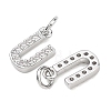 SHEGRACE Brass Micro Pave Clear Cubic Zirconia Pendants XGRQ29119-394P-U-2