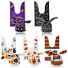 50Pcs 5 Styles Rabbit Shaped Halloween Candy Plastic Bags ABAG-FS0001-08A-2