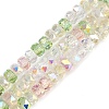 Electroplate Glass Beads Strands X-EGLA-B011-04A-04-1