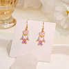 Easter Alloy & Enamel Dangle Earrings FS-WG08BA2-08-1