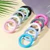 9Pcs Ring Food Grade Eco-Friendly Silicone Beads JX895D-5
