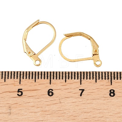 Brass Lever Back Hoop Earrings KK-EC223-C-1