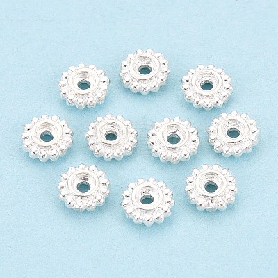 925 Sterling Silver Spacer Beads STER-N016-128S-1