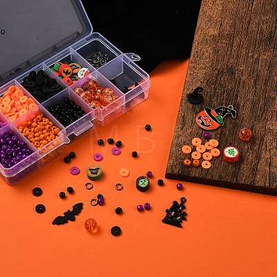 850Pcs Geometry Glass Seed & Polymer Clay Beads DIY-YW0002-75-1
