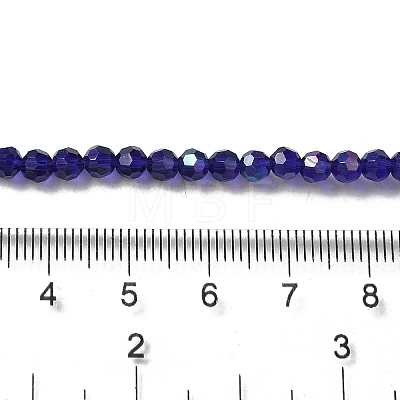 Electroplate Transparent Glass Beads Strands EGLA-A035-T4mm-L06-1