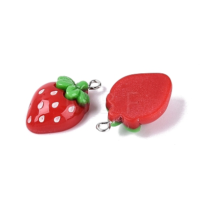 Spray Painted Resin Pendants RESI-Q232-03A-1