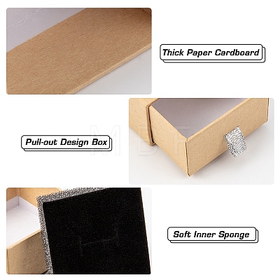Kraft Paper Jewelry Ring Box CON-BC0005-87-1